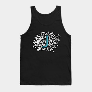 J letter T shirt Tank Top